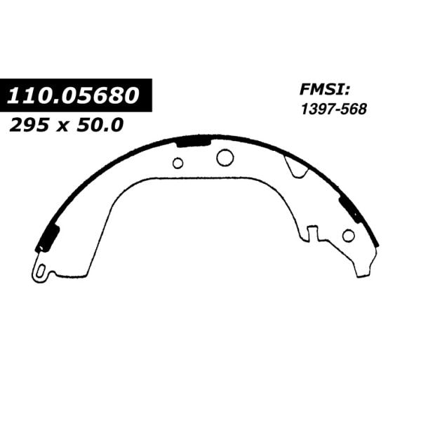 Centric Parts Centric Brake Shoes, 111.05680 111.05680 - main